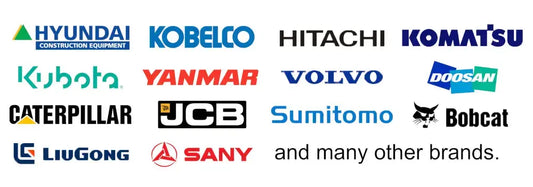 Compatibility-List-Caterpillar-Hitachi-JCB-Doosan-Volvo-Hyundai-John-Deere-Kobelco-Komatsu-More Pro Couplings